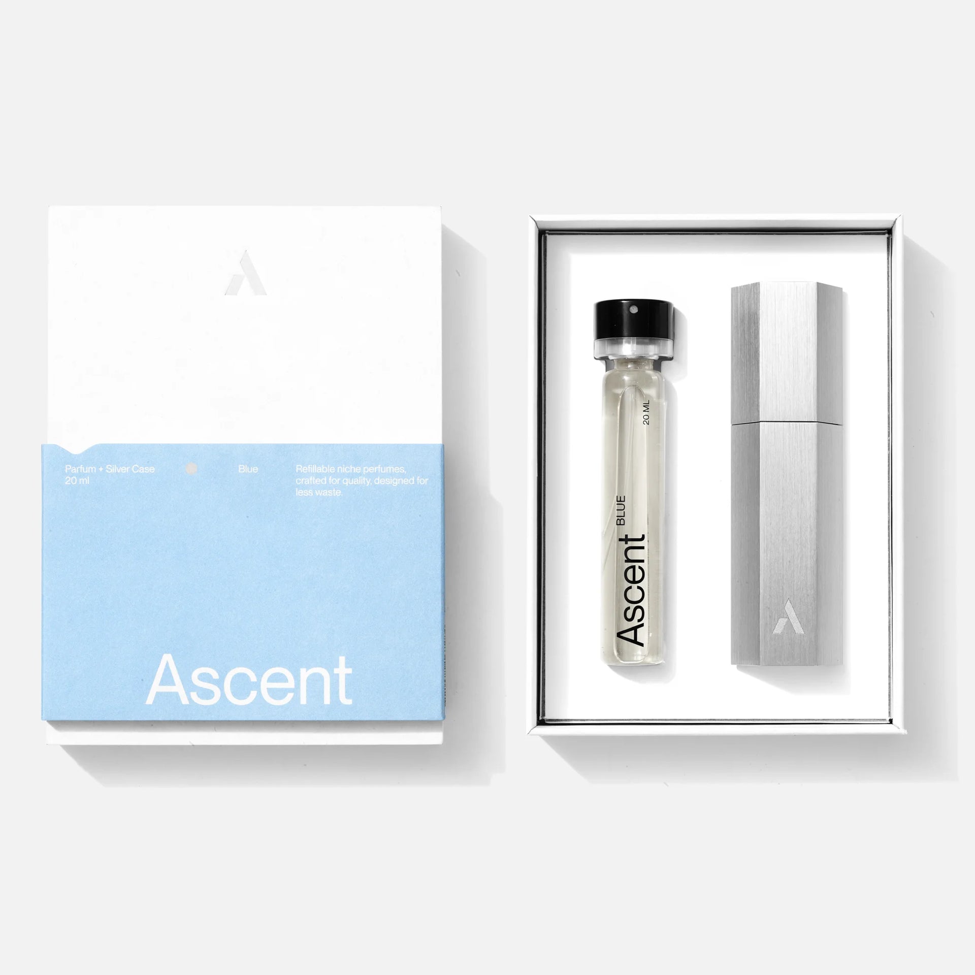 Ascent sustainable perfume case — switch scents, reduce plastic waste