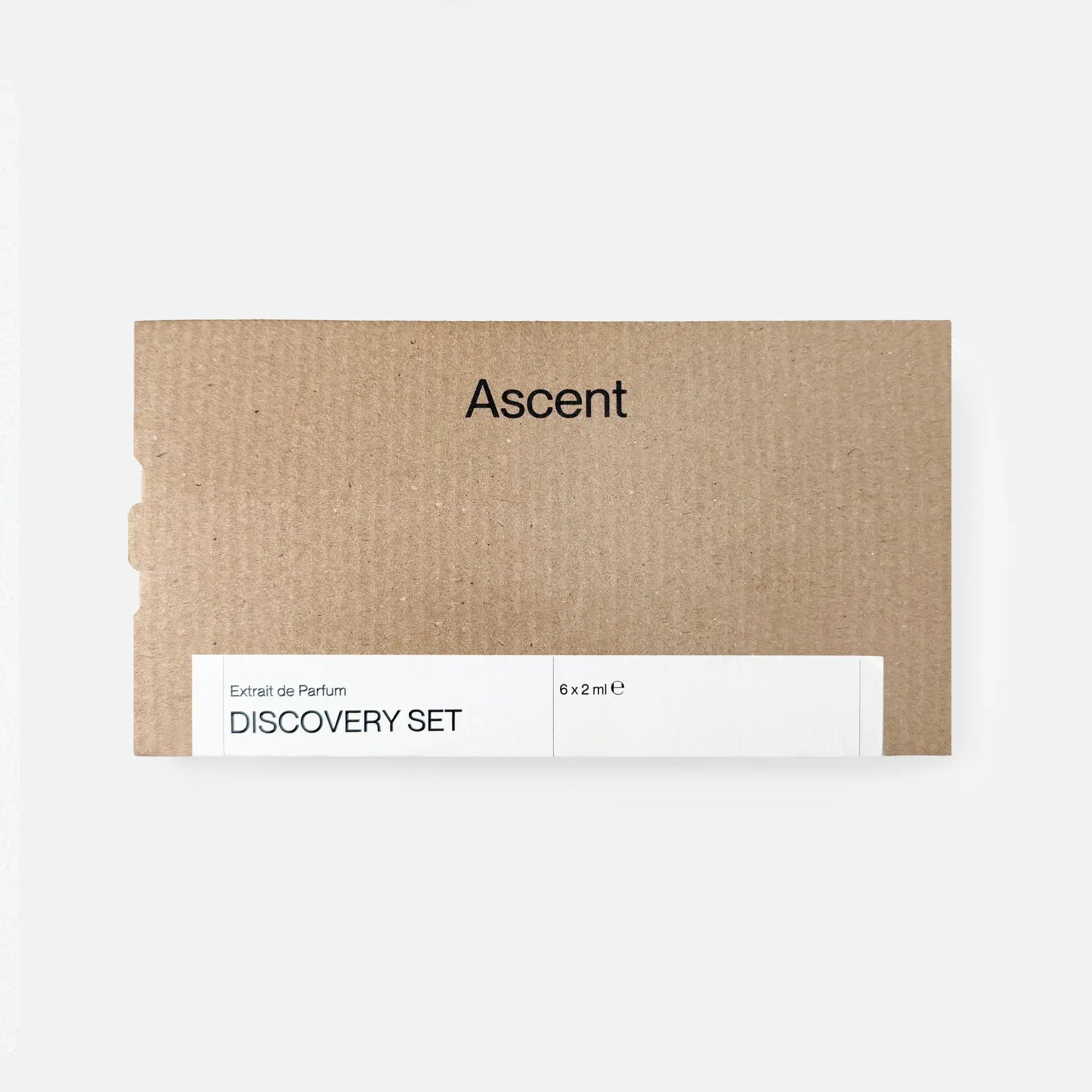 Ascent fragrance discovery set with 6 sample vials from Grasse
