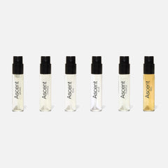 Ascent Brown extrait de parfum — warm musky woods, 12+ hour longevity
